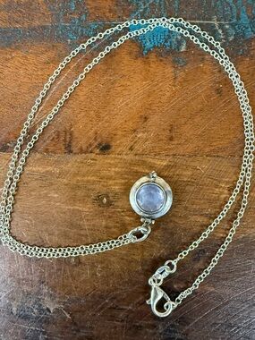 Jes MaHarry moonstone silver locket pendant necklace. New with tags.
